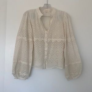 LoveShackFancy eyelet blouse